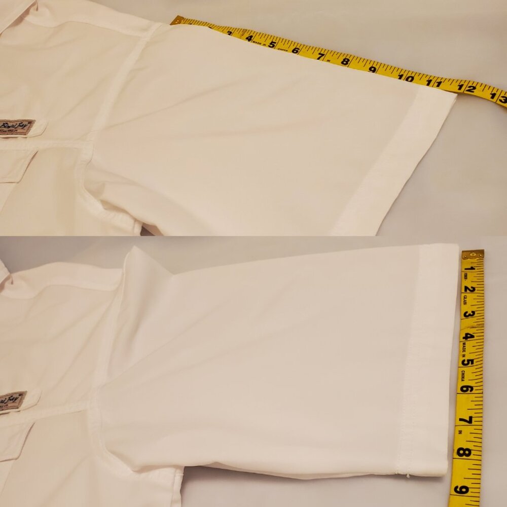 Bimini Bay Outfitters LTD Men’s White Short Sleeve Button-Down Fishing Shirt XL - Picture 11 of 14